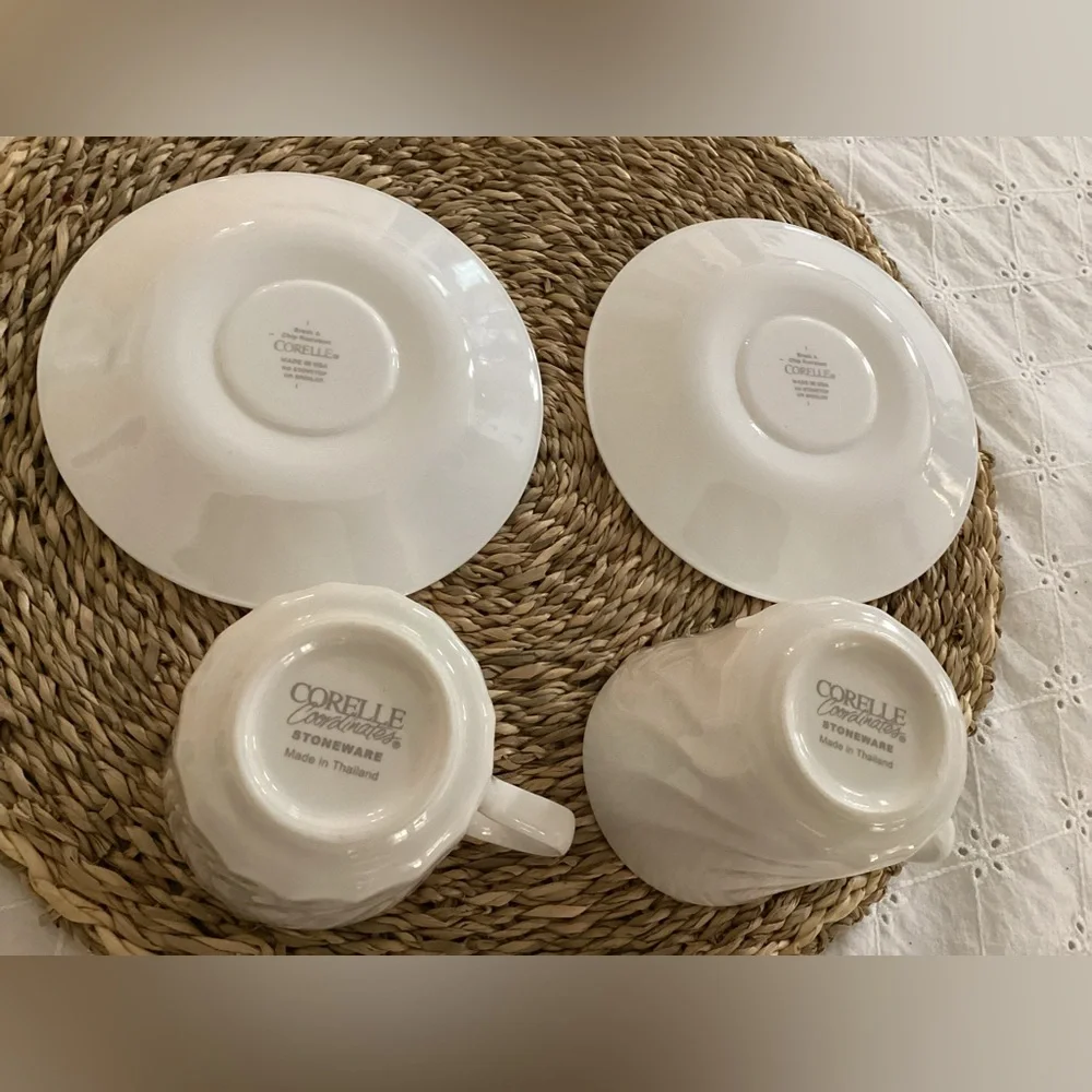Corelle Coordinates. Cups and saucers. Set of 2.